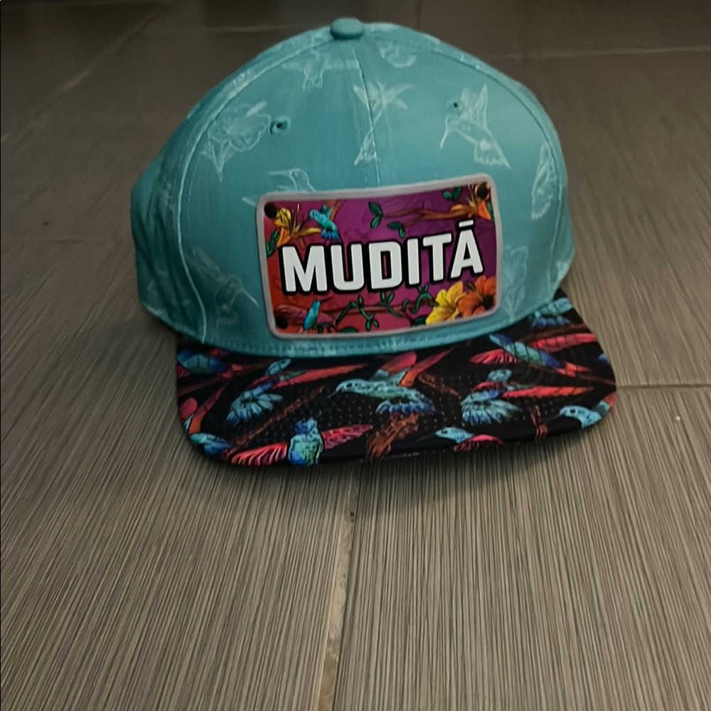 Mudita Teal and Black Cap